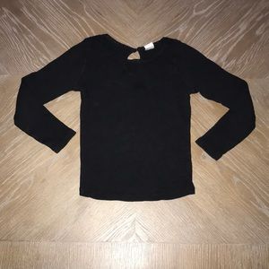 GAP KIDS GIRLS RIBBED LONG SLEEVE T-SHIRT